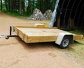 A wooden trailer on dirt

AI-generated content may be incorrect.