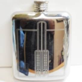 A silver flask with a black design

AI-generated content may be incorrect.